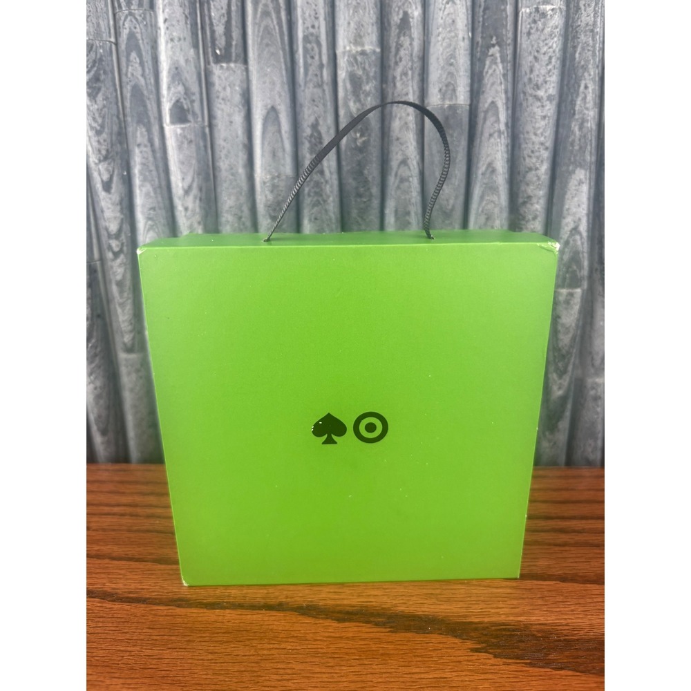 Kate Spade New York x Target Green Flower Drop Earrings Crystal Floral NIB - Picture 4 of 5